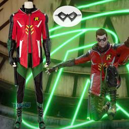 漫天際 蝙蝠俠紅頭罩羅賓/夜翼迪克連體緊身衣cosplay服J19060EA 歷史價格詳細信息