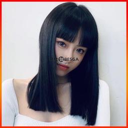 假發女空氣劉海長直發全頭濤式黑色網紅隱形無痕圓臉長發蓬松齊邀 歷史價格詳細信息