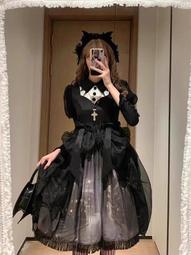 萬圣節暗黑十字架項鏈女潮長款雙層疊戴甜酷毛衣鏈小眾輕奢鎖骨鏈 歷史價格詳細信息