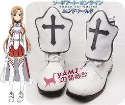 刀劍神域 亞絲娜 cosplay鞋 動漫cos鞋定做 歷史價格詳細信息