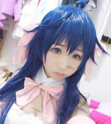 【草泥馬小屋】cos/cosplay/假髮/線上遊戲的老婆不可能是女生/玉置亞子 藍黑色 造型款 價格比較,價格查詢,歷史價格詳細信息