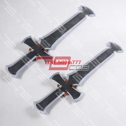 79COS 罪惡妝備未知次元-徵兆雷奧·懷特芳格十字雙刀COS道具 歷史價格詳細信息