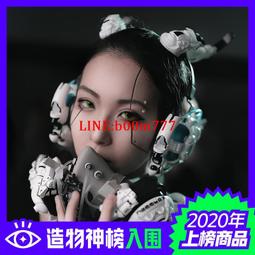 賽博朋克面罩機能風假面騎士演出道具賽博朋友頭套假面騎士cos服 歷史價格詳細信息