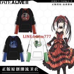 約會大作戰周邊 時崎狂三 夜刀神十香cos短袖T恤夏季動漫痛衣服黑#皇運 歷史價格詳細信息