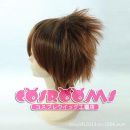 『全球購』cosplay假髮假毛 狐妖x僕ss禦狐神雙熾 銀灰色混紅色反翹收臉短發#限時下殺 歷史價格詳細信息