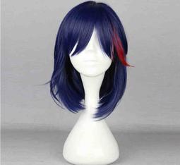 【草泥馬小屋】cos/cosplay/假髮/線上遊戲的老婆不可能是女生/玉置亞子 藍黑色 造型款 歷史價格詳細信息
