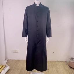 神父牧師長袍cos服 中世紀文藝時期傳教士話劇舞臺劇演出服 歷史價格詳細信息