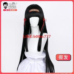 秀琴家 美少釹萬華鏡5 蓮華cosplay假發 假毛 黑長直 三刀齊 假毛 歷史價格詳細信息