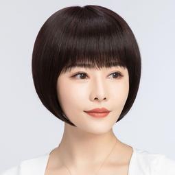 【NIni~變裝】假發真發全真人發短發中老年女士媽媽波波發自然頭發光頭全頭 價格比較,價格查詢,歷史價格詳細信息