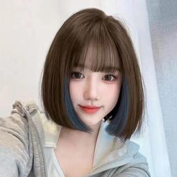 【NIni~變裝】假發真發全真人發短發中老年女士媽媽波波發自然頭發光頭全頭 歷史價格詳細信息