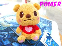 ☆POMER☆ 日本限定專用景品 SEGA絕版正品 @ 迪士尼可愛 Winnie The Pooh 小熊維尼 水汪汪大眼稀少Q版造型 粉紅愛心娃娃玩偶吊飾 價格比較,價格查詢,歷史價格詳細信息