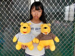 正版迪士尼 小熊維尼 維尼坐姿款點點抱蜂蜜罐 娃娃 玩偶 毛絨娃娃 17英吋 歷史價格詳細信息