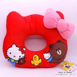 【UNIPRO】Hello Kitty 凱蒂貓 大臉 頭型 抱枕 綁帶 午安枕(中)  禮物 三麗鷗正版授權 歷史價格詳細信息