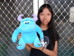 毛怪娃娃~正版版迪士尼~毛怪~怪獸大學~毛怪~高33公分~大眼仔 坐姿毛怪娃娃~生日情人禮物 歷史價格詳細信息