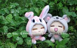 【宅熊】18吋 愛戀花語•古典蕾絲小碎花．穿衣主題．玫瑰絲絨泰迪熊(一對)．可繡字．可超取 歷史價格詳細信息