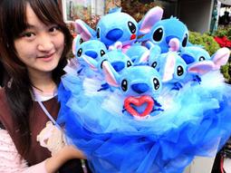 SUPER日式卡通精品 迪士尼 星際寶貝 史迪奇 金莎花束 圓形花束 花束 可繡字 可明天到 歷史價格詳細信息