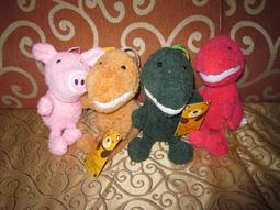 ///愛蜜莉娃娃///~可愛的格子裝小豬造型置物袋(可放手機)---約20公分 歷史價格詳細信息