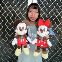米奇米妮娃娃~16吋~正版迪士尼 米老鼠~坐姿米奇米妮玩偶~米奇娃娃 米老鼠 娃娃~生日情人禮物~全省配 歷史價格詳細信息