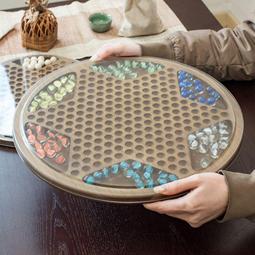 跳棋玻璃球兒童益智彈子珠棋盤學生大人多功能老式彈子珠跳跳棋 歷史價格詳細信息