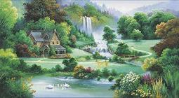 風景油畫長6尺3 高3尺3，因手機差 拍得不清，可現場來鑑賞，商品內容有詳細說明，賤售18888元。 歷史價格詳細信息