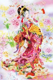 日本正版拼圖 Haruyo Morita 春代 日本仕女 星華 1000絕版片拼圖，11-429 歷史價格詳細信息