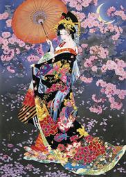 日本正版拼圖 Haruyo Morita 春代 日本仕女 星華 1000絕版片拼圖，11-429 歷史價格詳細信息