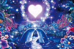 23-716 絕版夜光迷你2016片日本進口拼圖 Lassen 海洋 海豚月光 愛 歷史價格詳細信息