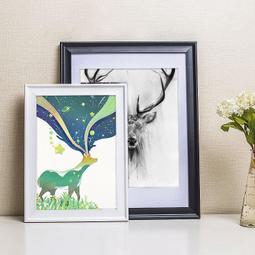 歐式實木相框掛墻20 16 18 24 32寸4開8開A3拼圖裱畫框A4長條定制 歷史價格詳細信息