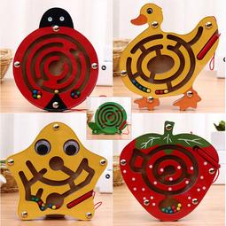 幼兒童磁力迷宮走珠磁性運筆磁鐵滾珠專注力訓練益智玩具3到6歲 歷史價格詳細信息