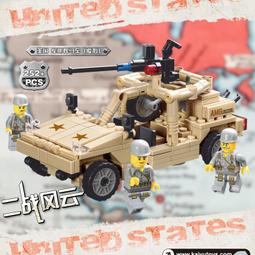 開智國力雄鷹海陸空軍事坦克裝甲車拼插積木益智玩具DF導彈車炮彈 歷史價格詳細信息