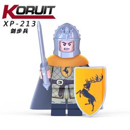 【台中積木老頑童玩具屋】XP219 科睿袋裝積木人偶 冰與火之歌 權力遊戲 中古城堡 斧步兵 KT1029 歷史價格詳細信息