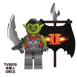 【台中積木老頑童玩具屋】TV5017 袋裝積木人偶 中古城堡系列 魔戒 哈比人 強獸人 歷史價格詳細信息