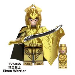 【台中積木老頑童玩具屋】TV5045 袋裝積木人偶 中古城堡 魔戒 哈比人系列 精靈族 精靈戰士 歷史價格詳細信息