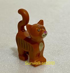 【積木2010】樂高 LEGO 深橘色 條紋 小貓 / 貓咪 貓 動物 / 13786pb02 /Dark Orange 價格比較,價格查詢,歷史價格詳細信息