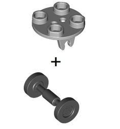 全新樂高淺灰色輪框+輪胎【*74967+30028】Wheel 8mm D. Tire 14mm D.6011375 歷史價格詳細信息