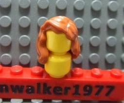 【積木2010】樂高 LEGO 深橘色 波浪 捲髮 / 及肩 長髮 / 女生 頭髮 85974 (H-08) 價格比較,價格查詢,歷史價格詳細信息