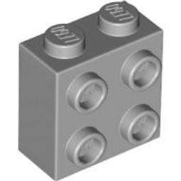 全新LEGO樂高淺灰色側接磚【22885】Brick 1x2x1 2/3 Studs ( ) 6123809 歷史價格詳細信息