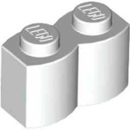 全新LEGO樂高白色桿磚【30236】Brick 1x2 Handle (W5) 4140626 歷史價格詳細信息