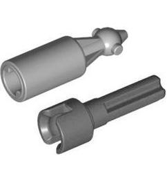 【樂高大補帖】全新樂高 淺灰色 萬向接頭 3L 科技【4525904/61903/62520c01】TC-7 歷史價格詳細信息