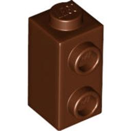 全新LEGO樂高紅棕色雙側接磚【52107】Brick 1x2 Studs Sides 6223599 歷史價格詳細信息