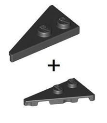 全新LEGO樂高黑色尖斜磚【22391】Wedge 4x4 Pointed(A10)6142318 6408603 歷史價格詳細信息