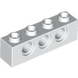 全新LEGO樂高白色軸孔磚【32064】Technic Brick 1x2 Axle Hole(W1)4233486 歷史價格詳細信息