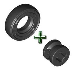 輪框  黑色 2496【必買站】樂高零件 歷史價格詳細信息