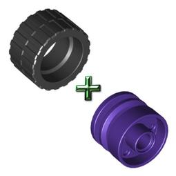 輪框  深紫色  2496【必買站】樂高零件 歷史價格詳細信息