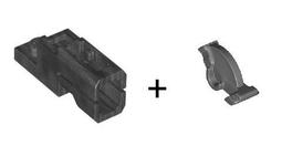 ※全新樂高深珠灰色爪夾【92220】Pearl Dark Gray Claw with Clip(D6)4625376 歷史價格詳細信息