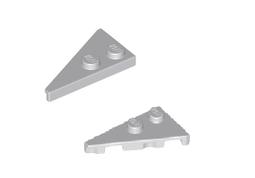 【磚樂】LEGO樂高24299+24307 6385276+6385279 Wedge Plate2x2綠色楔形薄板一對 歷史價格詳細信息