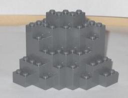 [MB]  LEGO 樂高 Rock Panel 2x4x6 山壁  6507899 33458 深砂色 歷史價格詳細信息