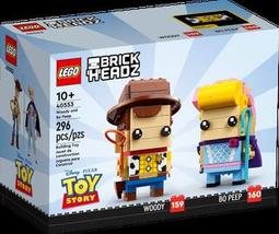 【積木樂園】樂高 LEGO 40553 BrickHeadz  Woody and Bo Peep.胡迪和牧羊女寶貝 價格比較,價格查詢,歷史價格詳細信息