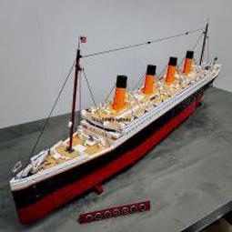 泰坦尼克號樂高積木巨大型高難度拼裝18歲以上男孩女孩子禮物玩具 歷史價格詳細信息