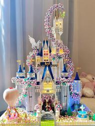 迪士尼公主城堡高難度兒童圖積木拼裝益智玩具男女孩顆粒生日禮物 歷史價格詳細信息
